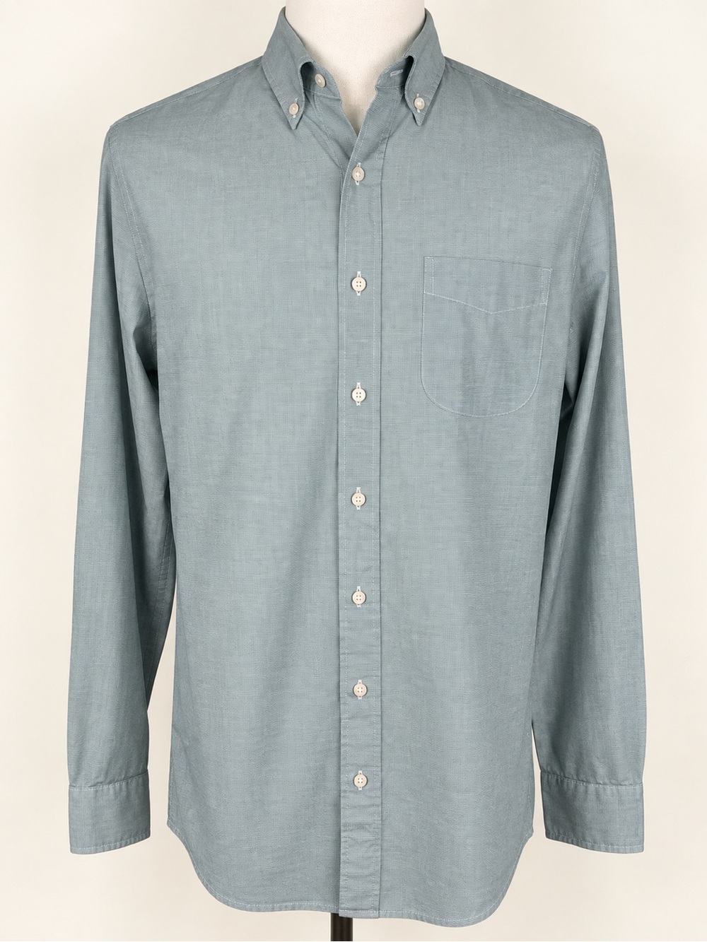 J.Crew Secret Wash Mens MT Classic 100s 2-Ply Cotton Button Down Shirt MintGreen
